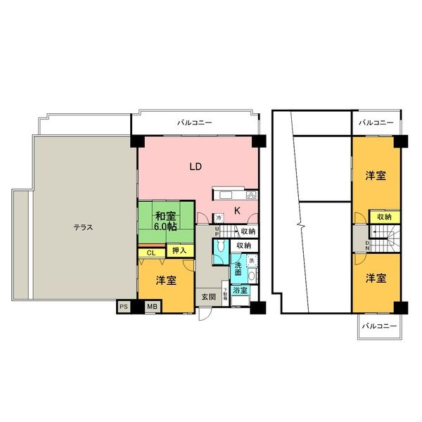 グランデ元塩の間取り