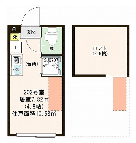 ハーモニーテラス久我山Ⅱの間取り