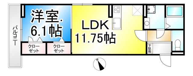 トリシア高田の間取り