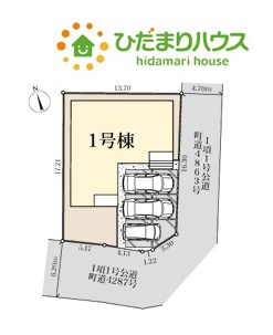 寄居町赤浜第3　新築一戸建て　リーブルガーデン　01の区画図