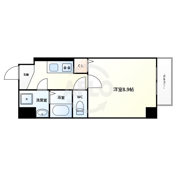 RB桑津の間取り|ROHIRUTE桑津　間取り