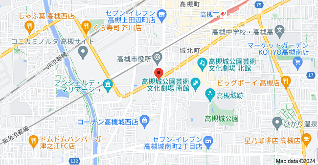 アソシアード高槻の地図