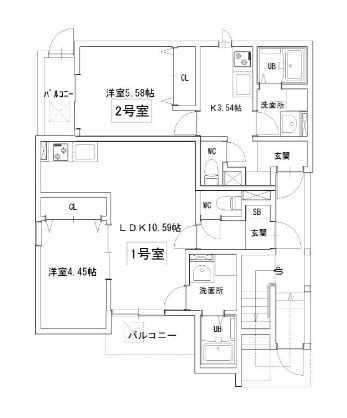【間取り】 | メゾンクレール南福岡　★プライスホームなら仲介手数料が割引価格です！★