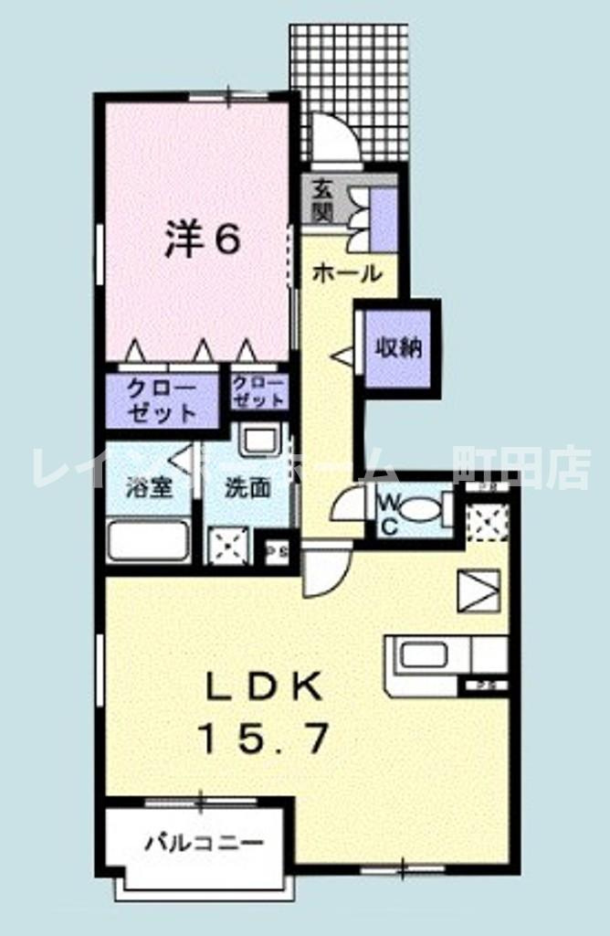 エアリーガーデンＳ※初期費用分割あと払いサービス利用可能物件の間取り