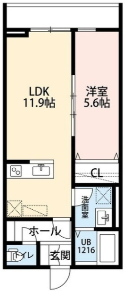 ラリベリュール二本榎の間取り
