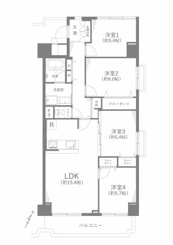 リリーハイツ春日井の間取り