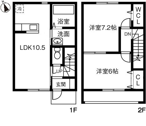 グラシア阿見Ｃの間取り