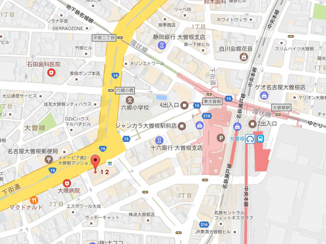 コジマビルの地図