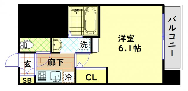 【間取り】 | エステムプラザ難波WESTリバークロス