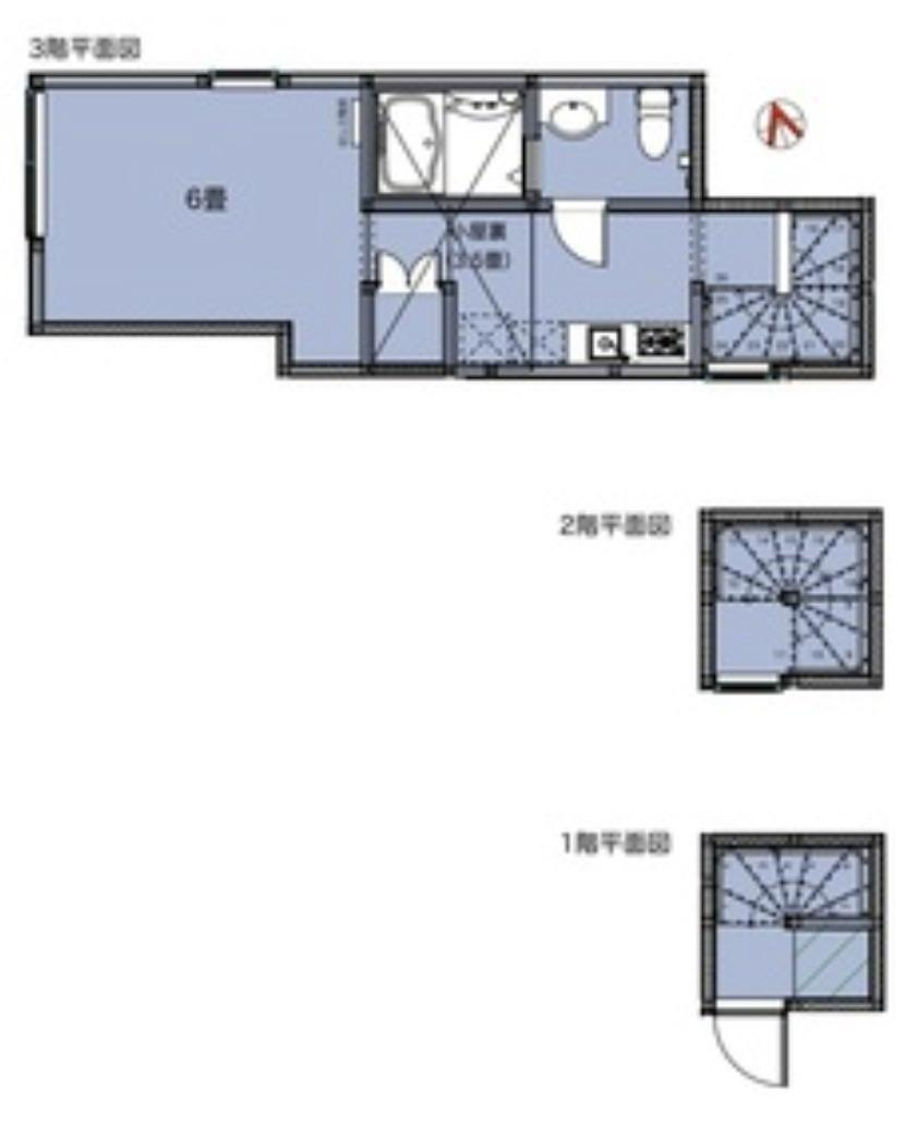 荒川区町屋２丁目のアパートの間取り