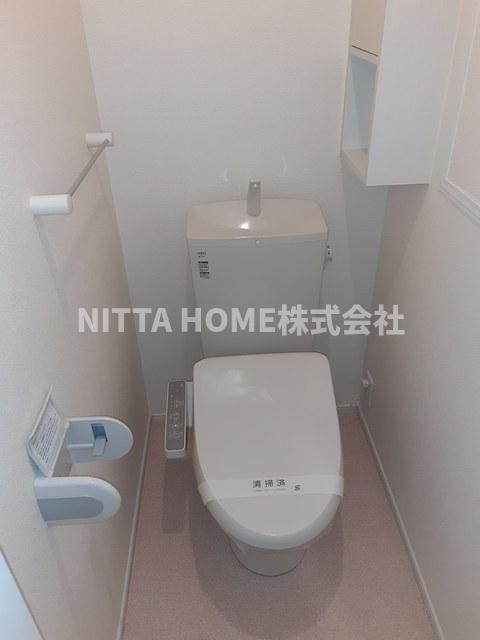 京丹後市峰山町荒山のアパートのトイレ|温水洗浄付きのトイレです＊