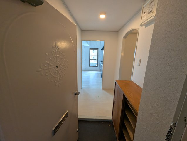 ゆたかコーポの玄関