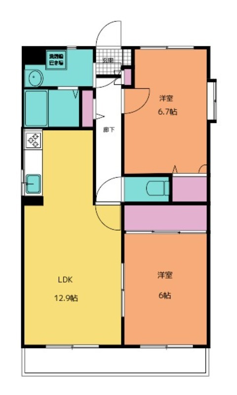 リバーサイド東長崎の間取り