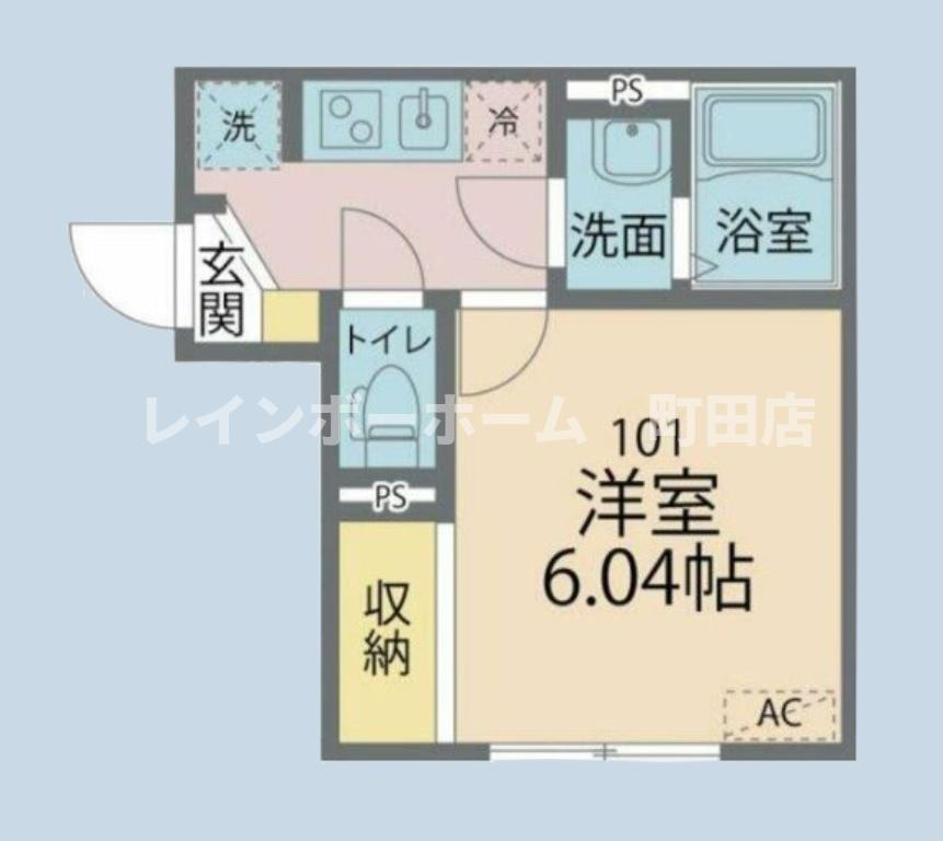 カインドネス厚木旭町2※初期費用分割あと払いサービス利用可能物件の間取り