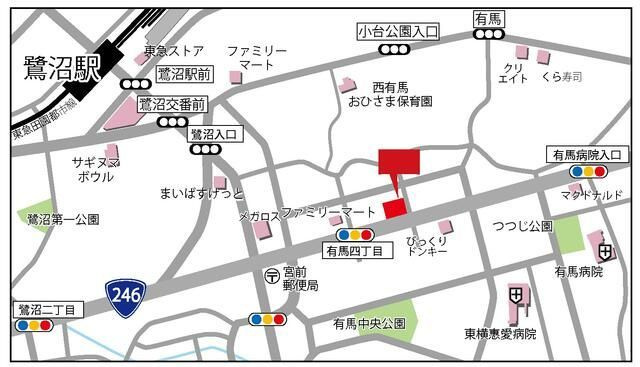 プラザハウスビルの地図