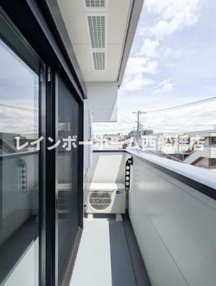 ミリアビタ船橋のバルコニー