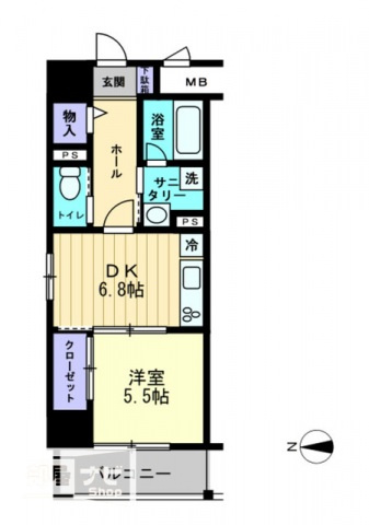 アルティザ高松中央町の間取り|間取図