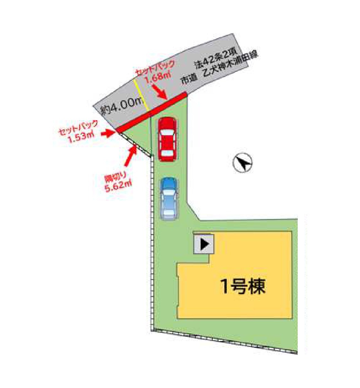 糟屋郡篠栗町乙犬第9-1棟（1号棟）の区画図|配置図