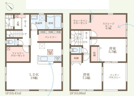 明石市大久保町大久保町　第3期　新築一戸建ての間取り|1号地