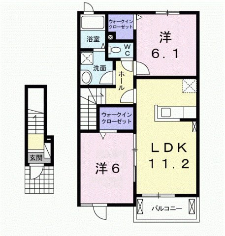 パストラール ライツⅠの間取り