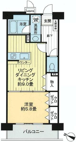 ライオンズガーデン学芸大学の間取り
