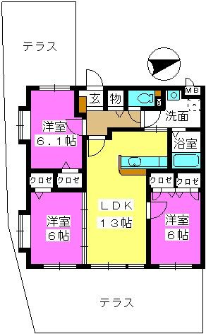 Mハウスの間取り