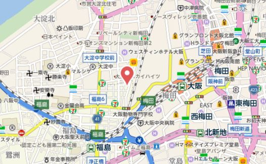 【地図】 | トモドール北梅田