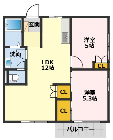 メゾンアピア　Ａの間取り