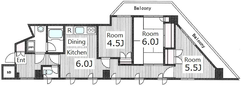 フラリッシュの間取り