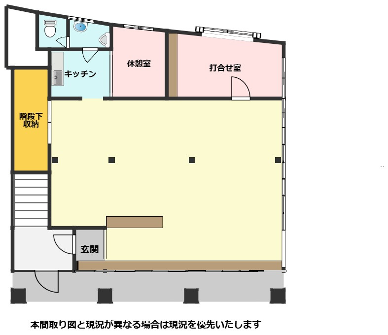 中山　事務所・店舗の間取り