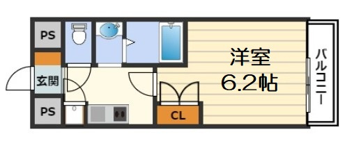 【間取り】 | ジュネーゼ梅田北プラウディア