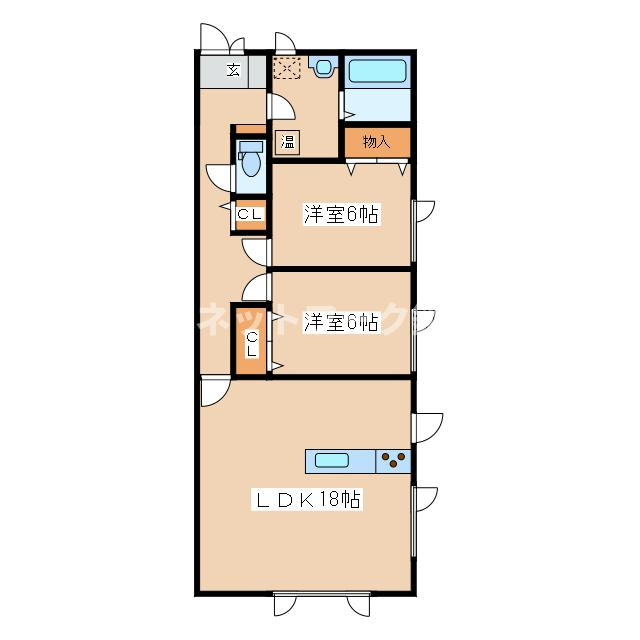 住之江町11-2APの間取り
