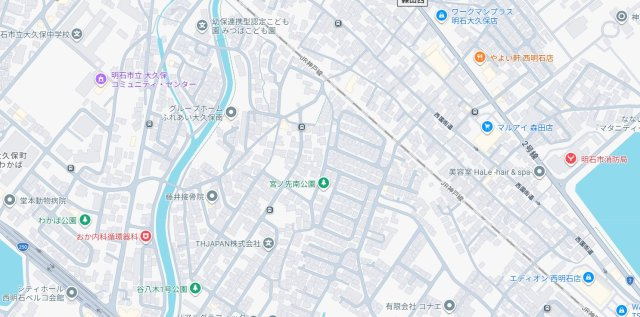 明石市大久保町大久保町　第3期　新築一戸建ての地図