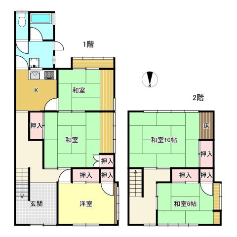 26/8/16新価格　戸建　高山市桐生町　1100万（26/9/15新規）の間取り
