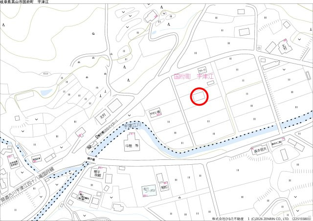 2026/8/18新価格　戸建　高山市国府町宇津江　6500万（2026/4/21新規）の地図