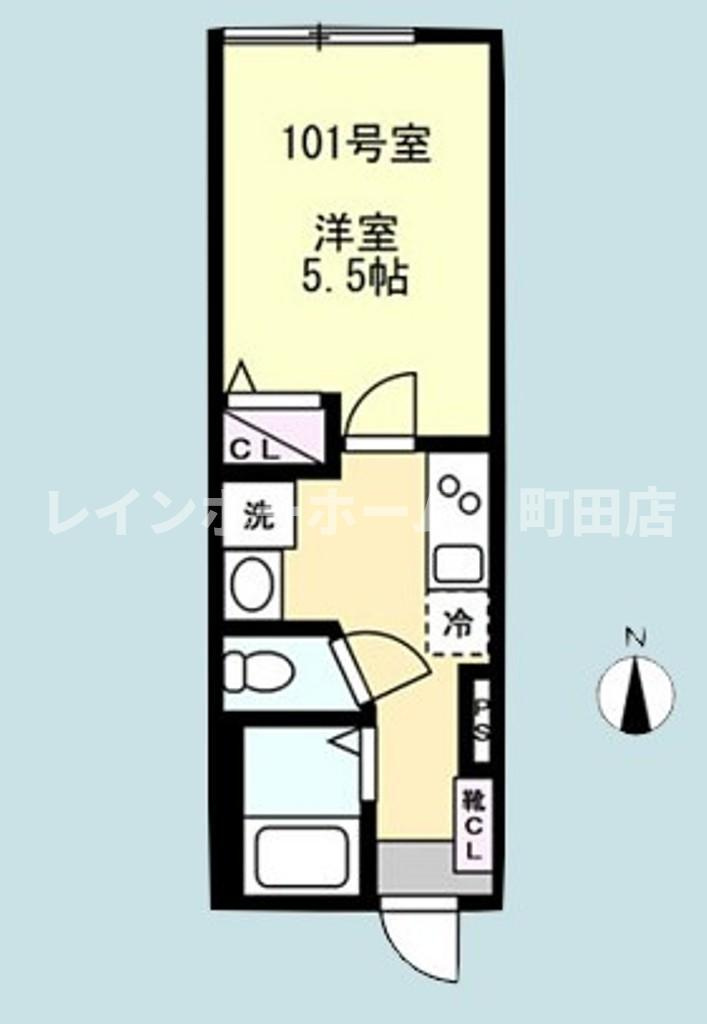 ベイルーム湘南台※初期費用分割後払いサービス利用可能物件の間取り