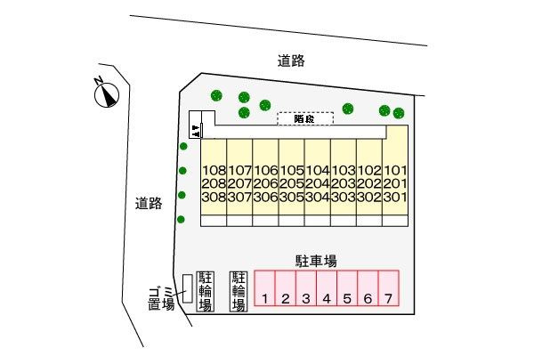 アライブ　ジュネスの区画図