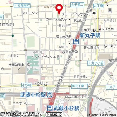 【地図】 | グランクォール武蔵小杉