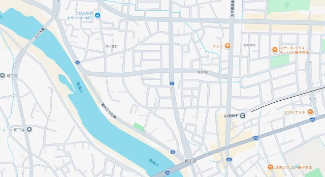 姫路市網干区垣内南町　　山陽電鉄網干線「山陽網干駅」徒歩5分の地図