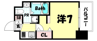 【間取り】 | エステムコート三宮駅前Ⅲマジェスティ