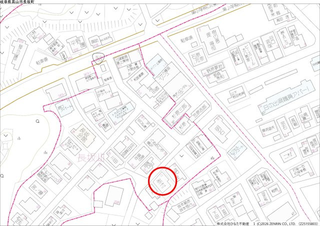 2026/8/20ご成約　戸建　高山市長坂町　320万（4/5新規）の地図