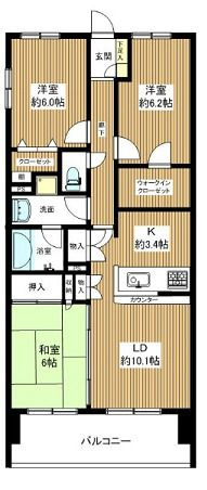 【間取り】 | 日神パレステージ本厚木リバースクエア(ニッシンパレステージホンアツギリバースクエア)