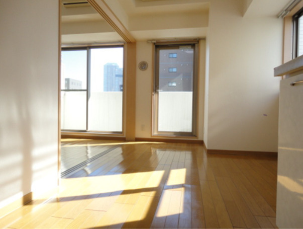 銀座レジデンス壱番館の居間・リビング|ゆったり過ごせる居間です