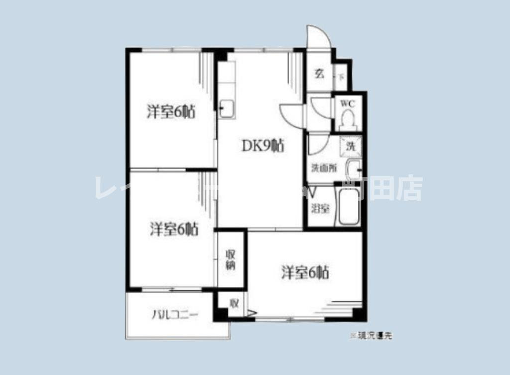 シャルム本厚木※初期費用分割あと払いサービス利用可能物件の間取り