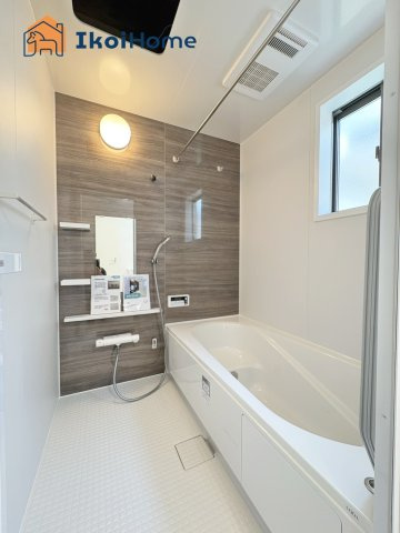 明石市貴崎1期　1号棟　新築戸建の浴室|【ホームページに現地動画掲載中】●年中無休：当日予約可●1坪タイプの広々したユニットバスになります