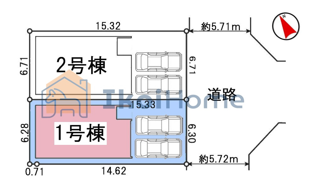 明石市貴崎1期　1号棟　新築戸建のその他|区画図【ホームページに現地動画掲載中】●年中無休：当日予約可●物件・当店の最寄駅まで無料送迎します！