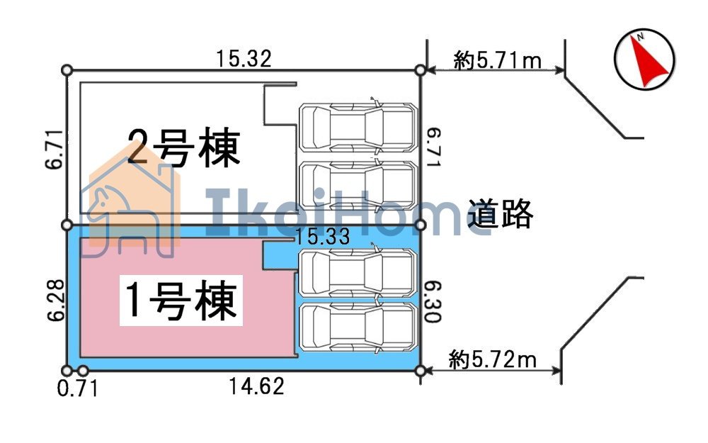 明石市貴崎1期　1号棟　新築戸建のその他|区画図【ホームページに現地動画掲載中】●年中無休：当日予約可●物件・当店の最寄駅まで無料送迎します！
