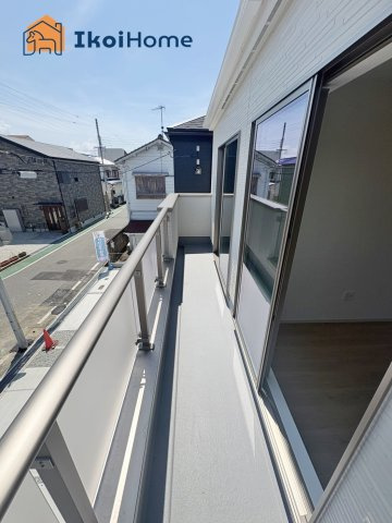 明石市貴崎1期　2号棟　新築戸建のバルコニー|【ホームページに現地動画掲載中】●年中無休：当日予約可●バルコニーには屋根はございません！