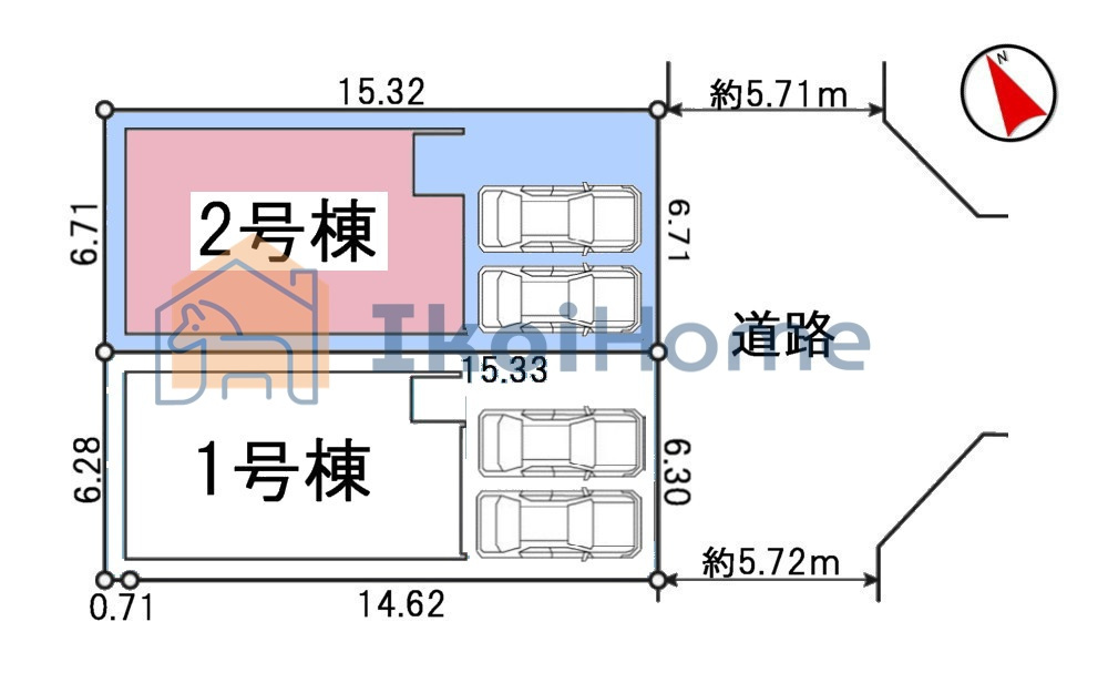 明石市貴崎1期　2号棟　新築戸建のその他|区画図【ホームページに現地動画掲載中】●年中無休：当日予約可●物件・当店の最寄駅まで無料送迎します！