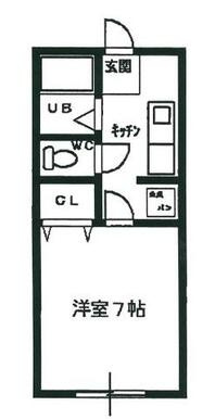エスポワール大桑島の間取り